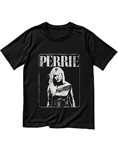 Camiseta Perrie Preto e Branco Perrie Edwards Fanmade O Culto do Pop