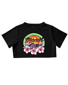Camiseta Cropped Midnight Sun Zara Larsson Fanmade O Culto do Pop