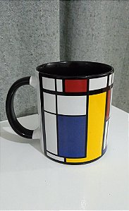 Caneca Estampa Mondrian 325 ml