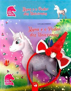 Livro Kit Tiara Yuna e Poder dos Unicórnios Vermelha