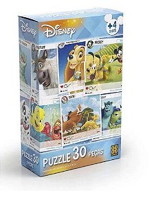 Livro Quebra Cabeca 30pcs Disney -