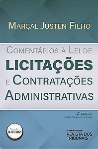 Livro Comentários a Lei de Licitações e Contratações Administrativas - Justen - RT