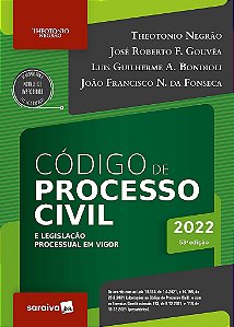 Livro Código de Processo Civil e Legislação Processual em Vigor 53º Edição - Negrão - Saraiva