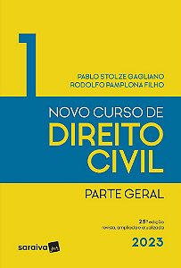 Livro Novo Curso de Direito Civil: Parte Geral - Gagliano/pamplona Fi