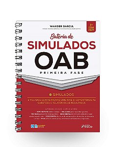 Livro Bateria de Simulados Oab 1  Fase - 2  Ed - 2021 - Teresa Robinson; Mel