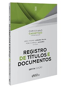 Livro Registro de Títulos e Documentos - Paiva