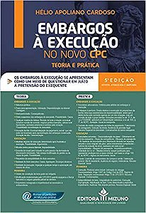 Livro Embargos à Execução No Novo Cpc - Cardoso, Hélio Apoli
