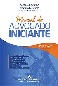 Livro Manual do Advogado Iniciante - Dourado - Jh Mizuno