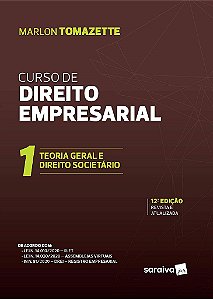 Livro Teoria Geral e Direito Societario - 12ed/20 - Tomazette