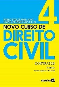 Livro Novo Curso de Direito Civil: Contratos vol 4  Gagliano
