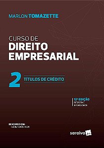 Livro Curso de Direito Empresarial - Tomazette