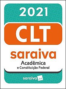 Livro Clt Academica Saraiva Mini - 21 Edicao 2021 - Editora Saraiva