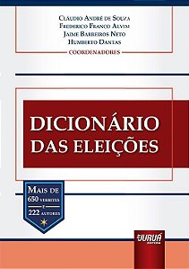 Livro Dicionario das Eleicoes - Souza/ Alvim/barreir