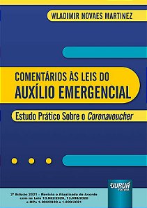 Livro Comentarios as Leis do Auxilio Emergencial - Martinez