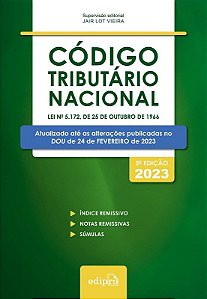 Livro Codigo Tributário Nacional  Vieira