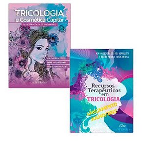 Livro Box Tricologia Cosmética Capilar e Tricologia Recursos Terapêuticos