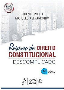 Livro Resumo de Direito Constitucional Descomplicado - Paulo/Alexandrino - Método