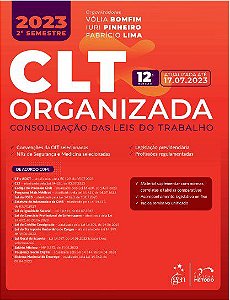 Livro CLT Organizada - Consolidação das Leis de Trabalho - Bomfim - Método
