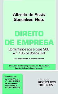 Livro Direito de Empresa: Comentarios Aos Artigos 966 a 1.195 do Codigo Civil - Goncalves Neto