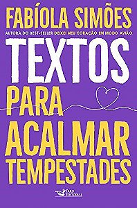 Livro Textos para Acalmar Tempestades - Simões - Faro