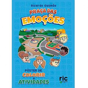 Livro Praca Das Emocoes Poster De Colorir E Atividades - Gusmao