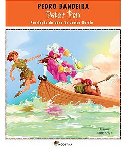 Livro Peter Pan Recriação da Obra de James Barrie - Bandeira - Moderna