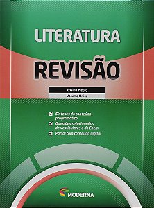 Livro Caderno de Revisao - Literatura - Volume Unico - Editora Moderna