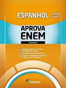 Livro Caderno Aprova Enem Espanhol - Volume Único - Moderna