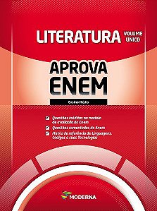 Livro Caderno Aprova Enem - Literatura - Volume Unico - Editora Moderna