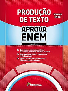 Livro Caderno Aprova Enem Produção de Texto - Volume Unico - Moderna