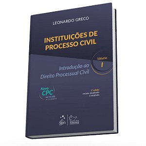 Livro Instituições de Processo Civil - Introducao ao Direito Processual Civil - V - Greco - Forense