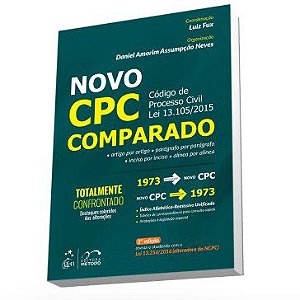 Livro Novo Cpc - Comparado - Codigo de Processo Civil Lei 13.105/2015 - Neves