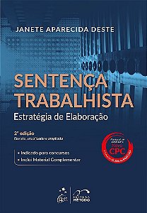 Livro Sentenca Trabalhista - Estrategia e Elaboracao - Deste