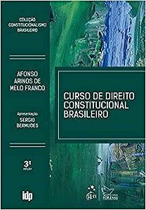 Livro Curso de Direito Constitucional Brasileiro  Franco
