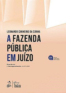 Livro A Fazenda Pública Em Juízo  Cunha