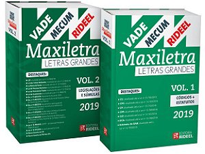 Livro Vade Mecum Maxiletra  (letras Grandes) Rideel   2 Volumes - Angher