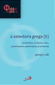 Livro A Sabedoria Grega Vol 2 Paulus