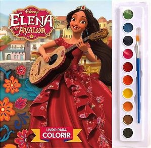 Livro Aquarela - Elena de Avalor - Disney