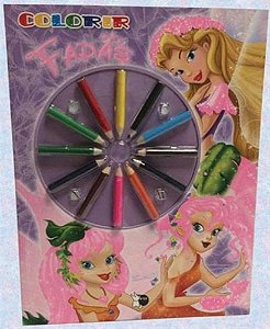 Livro Colorir Fadas - Girassol