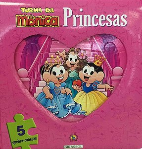 Livro Turma Da Monica -  E Quebra-Cabeca Princesas - Girassol