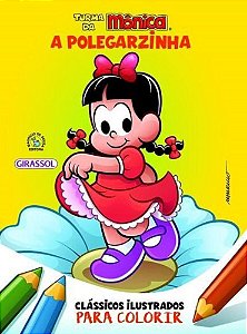 Livro Turma da Monica Clássicos Ilustrados para Colorir  A Polegarzinha