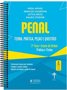Livro Penal Teoria, Prática, Peças e Questões - 38 Exame de Ordem - Ahmad - Juspodivm