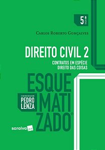 Livro Direito Civil Esquematizado 2 - Contratos em Especie - Direito das Coisas - Goncalves