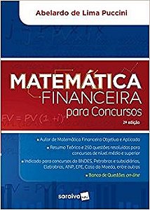 Livro Matemática Financeira para Concursos  Puccini