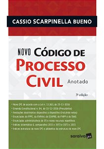 Livro Novo Codigo de Processo Civil - Anotado - Bueno