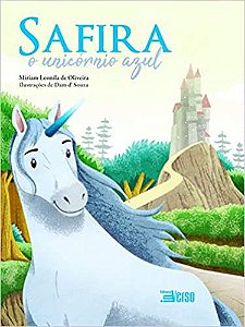 Livro Safira, o unicórnio azul - Oliveira - Inverso