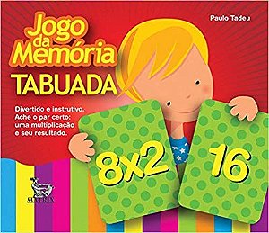 Caixinha Jogo da Memória Tabuada: Caixa com Mini e 200 Cartas