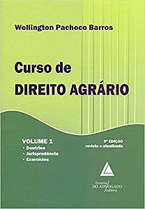 Livro Curso de Direito Agrario: Doutrina, Jurisprudencia e Exercicios - Vol. 1 - Barros