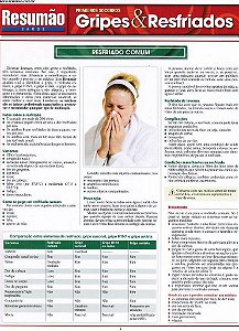 Livro Gripes e Resfriados - Barros Fischer e ass