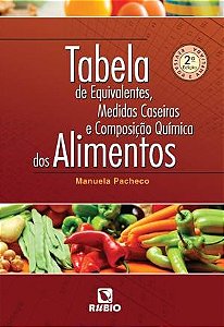Livro Tabela de Equivalentes, Medidas Caseiras e Composição Química dos Alimentos